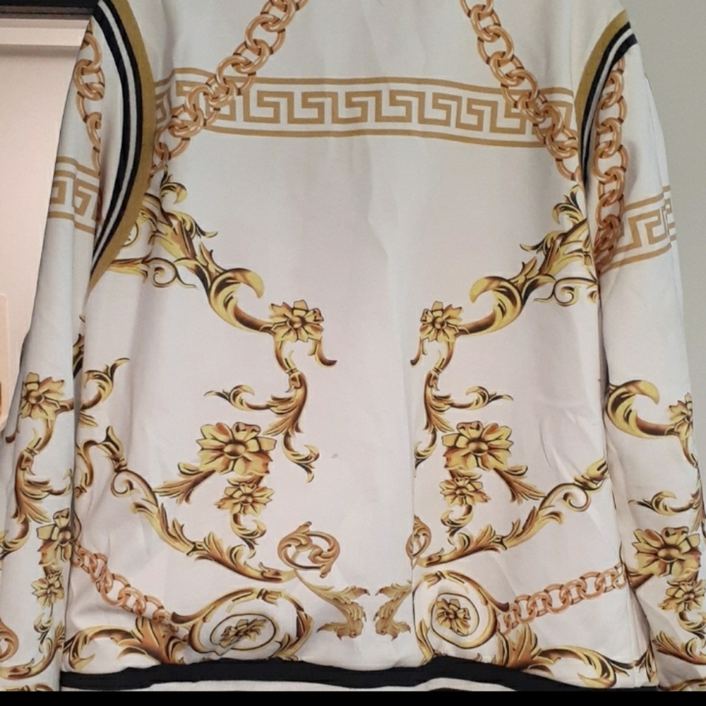 Versace style print jacket